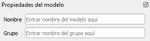 Propiedades del modelo creado
