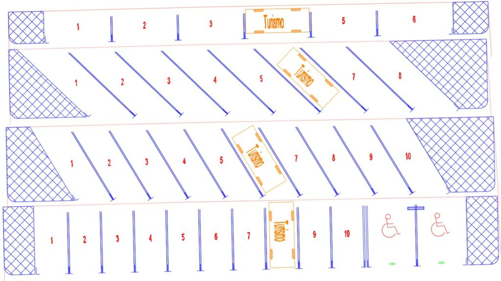 Resultados obtenidos variando la orientación de la plaza Autodesk Vehicle Tracking 