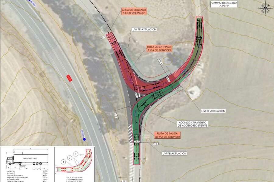 Informe técnico de mejora de firmes en el acceso existente al vial del área de descanso «El Esparragal», en la carretera N-630, T.M. de Guillena (Sevilla)